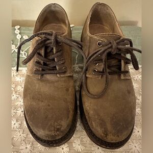 Fluevog women’s brown leather loafers